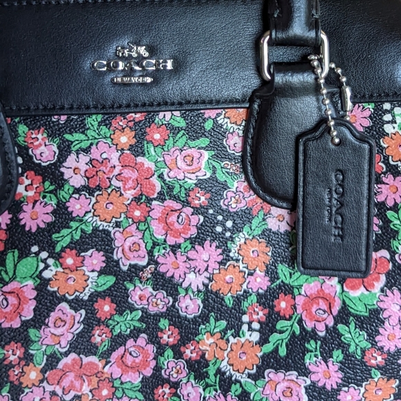 Coach Sierra Floral Satchel - Picture 3 of 14